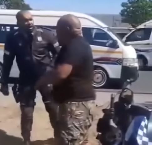 Heated Argument betwen Driver and National Traffic Police in Gauteng Province