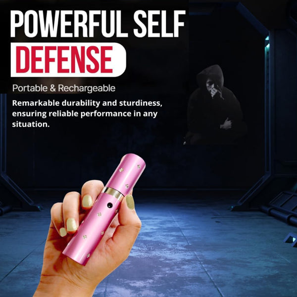 Lipstick Flashlight and Taser for Self Defense