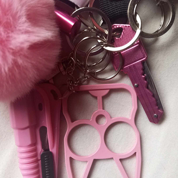 PINK POWER SAFETY KEYCHAIN