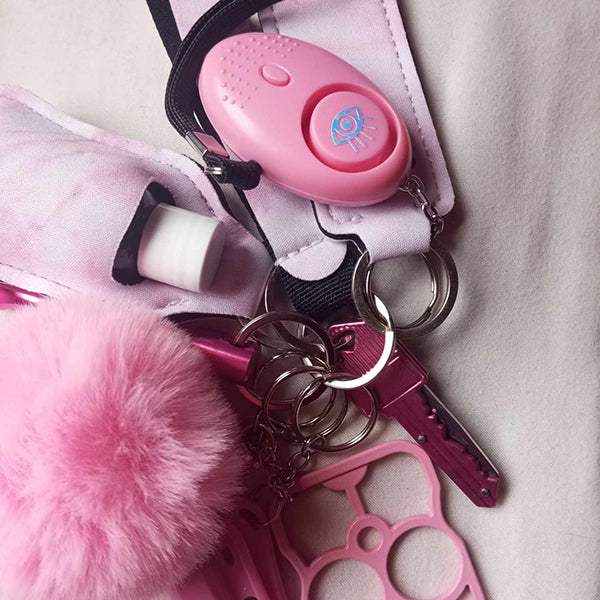 PINK POWER SAFETY KEYCHAIN