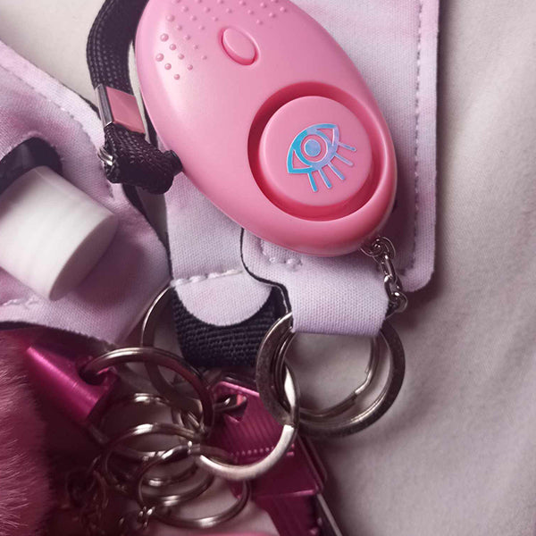 PINK POWER SAFETY KEYCHAIN